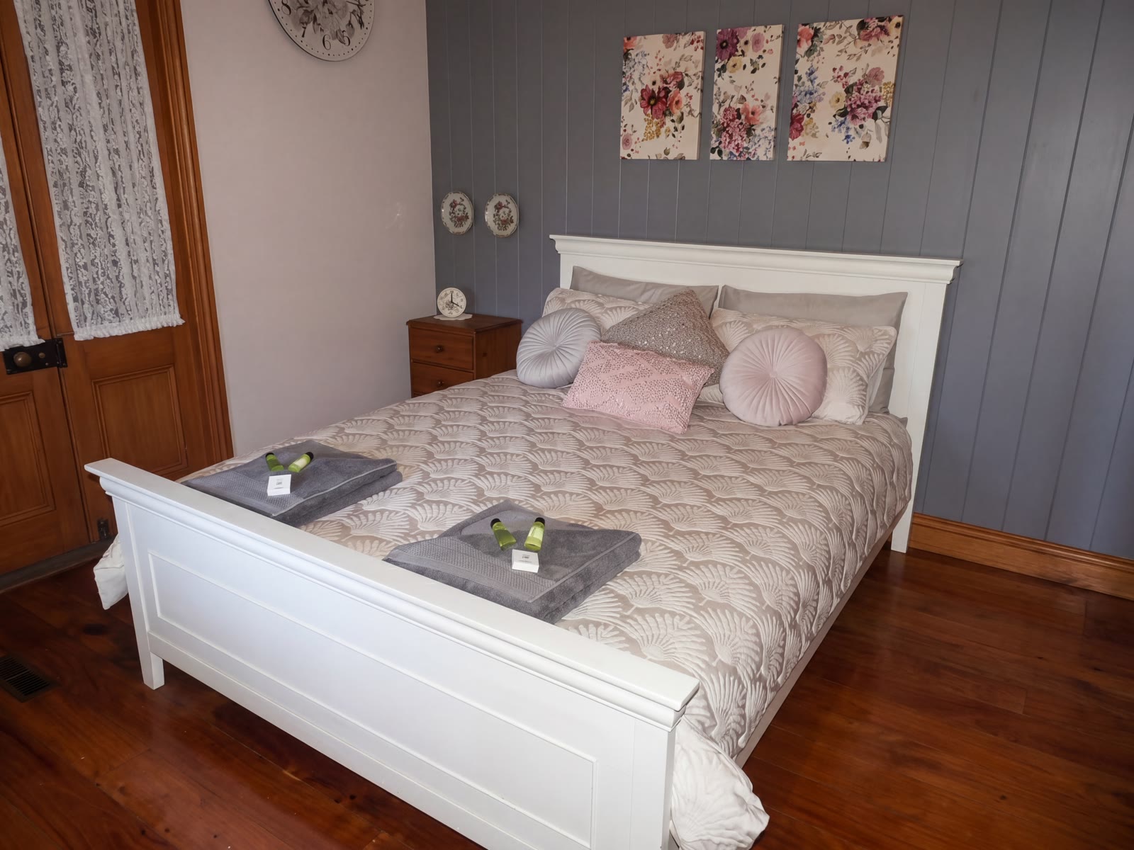 Comfortable, character-filled guest bedroom in the original Queenslander